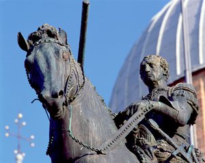 ガッタメラータの乗馬の肖像、1453年（ブロンズ）（詳細）（139007と139008を参照）